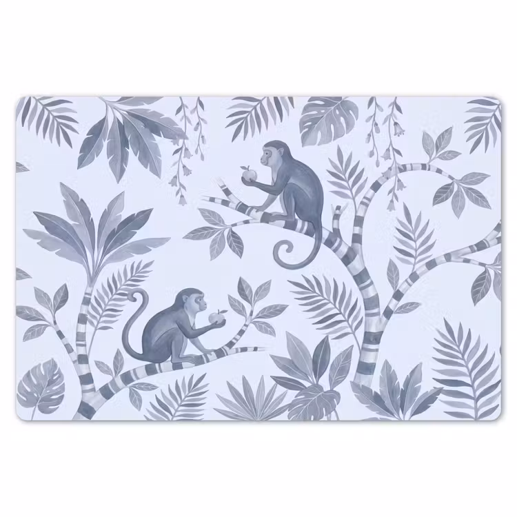 Aap - Boom - Bladeren - Jungle - Illustratie Placemat vinyl groot -zzsfeer1_Kitchenyeah-website