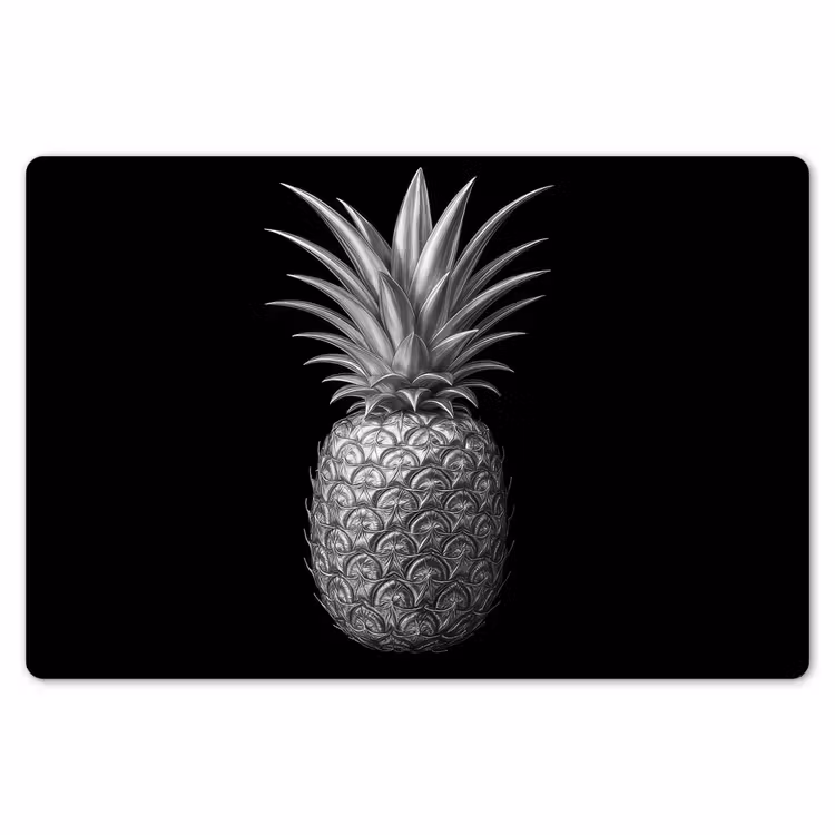 Ananas - Gedetailleerd - Bladeren Placemat vinyl groot -zzsfeer1_Kitchenyeah-website