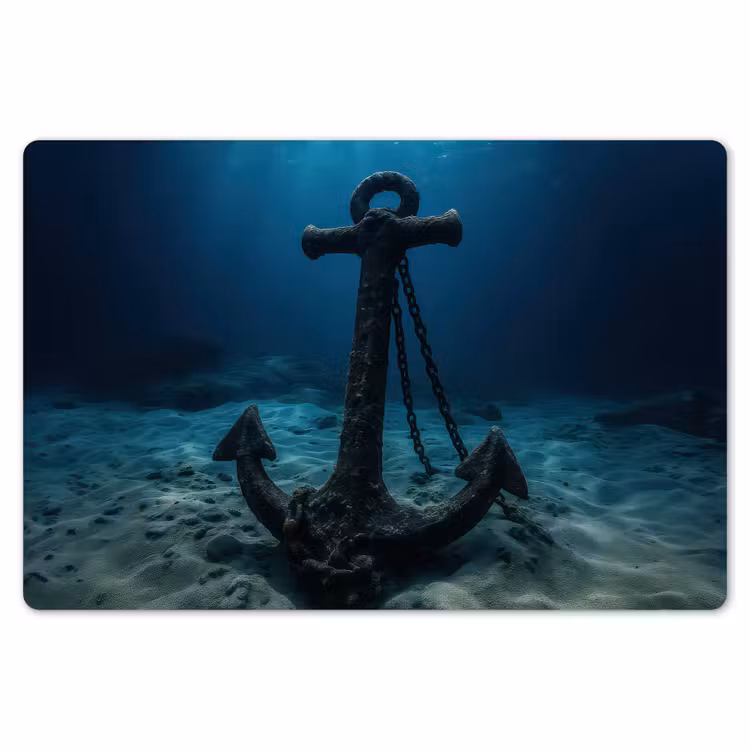 Anker - Ijzer - Zeebodem - Zand Placemat vinyl groot -zzsfeer1_Kitchenyeah-website