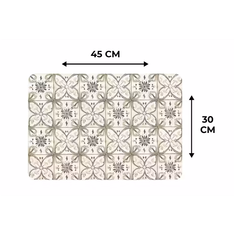Antiek - Tegel - Beige Placemat vinyl groot 368 -specs
