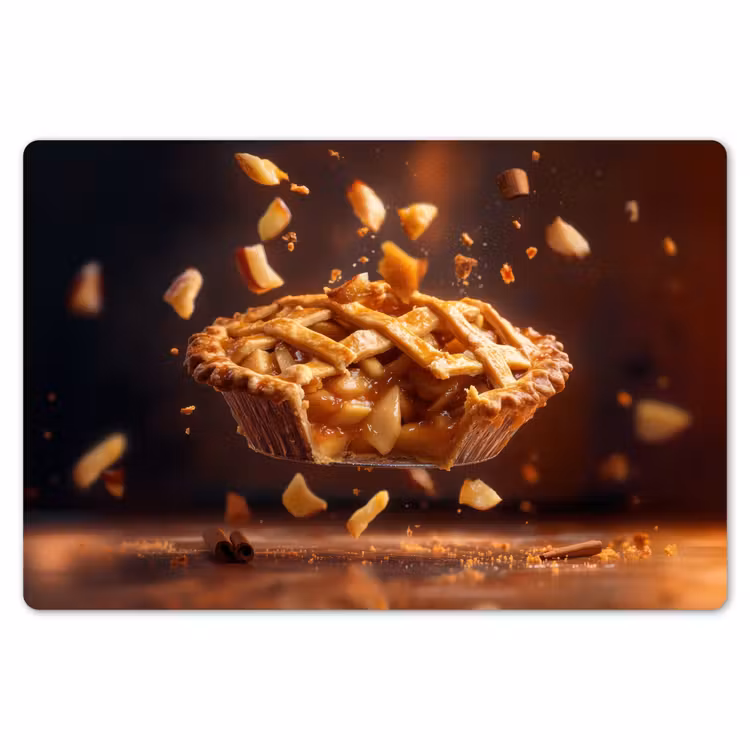 Appel - Taart - Warm - Eten Placemat vinyl groot -zzsfeer1_Kitchenyeah-website