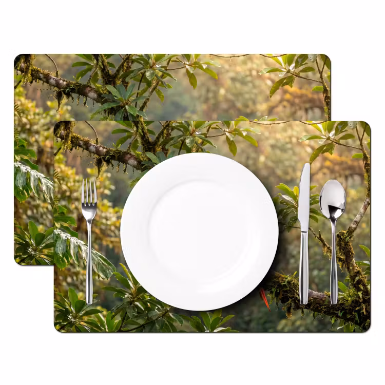 Ara - Jungle - Rood Placemat vinyl groot -zzsfeer2_Kitchenyeah-website