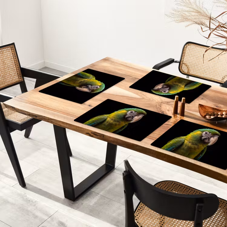 Ara - Portret - Groen Placemat vinyl groot -zzsfeer4_Kitchenyeah-website