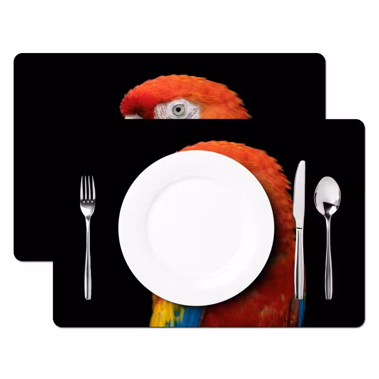 Ara - Portret - Rood Placemat vinyl groot -zzsfeer2_Kitchenyeah-website