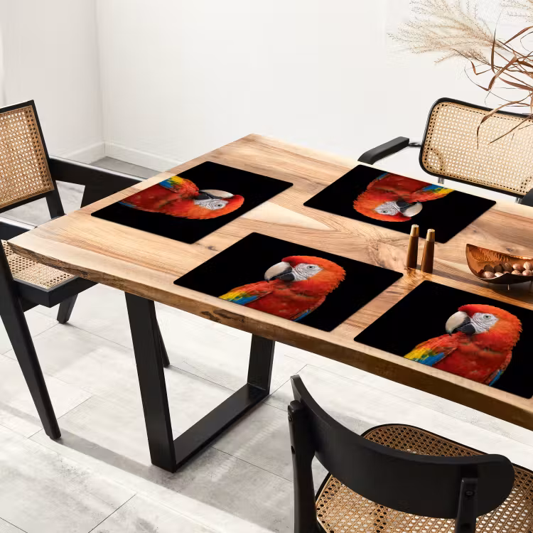 Ara - Portret - Rood Placemat vinyl groot -zzsfeer4_Kitchenyeah-website