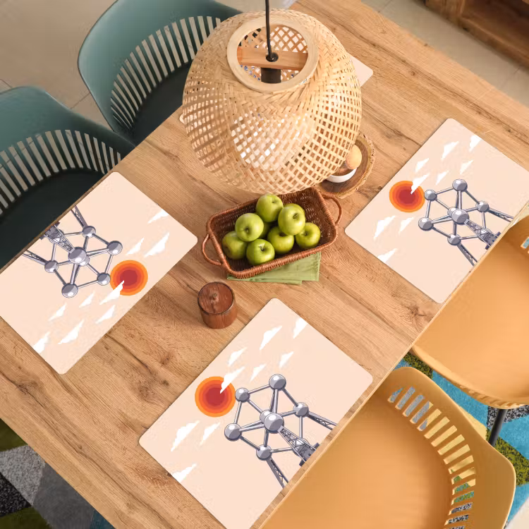 Architectuur - Geometrie - Stad - Modern - Grijs Placemat vinyl groot -zzsfeer5_Kitchenyeah-website