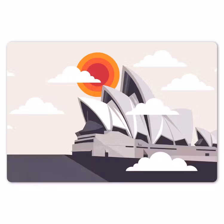 Architectuur - Stadsgezicht - Modern - Grijs - Oranje Placemat vinyl groot -zzsfeer1_Kitchenyeah-website