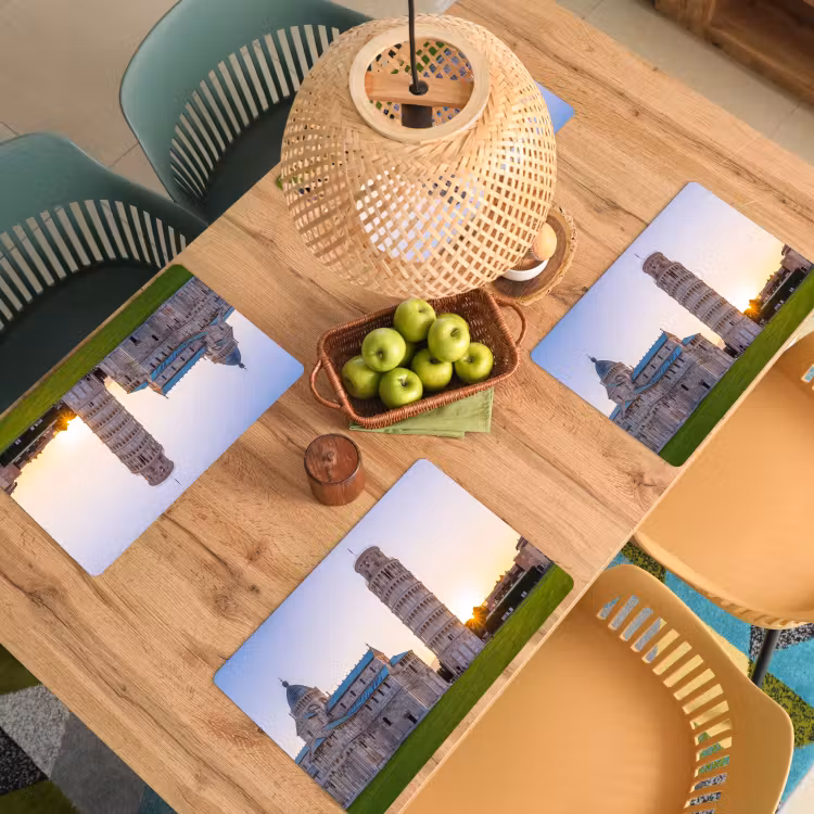 Architectuur - Toren - Pisa - Italië - Zonsondergang Placemat vinyl groot -zzsfeer5_Kitchenyeah-website