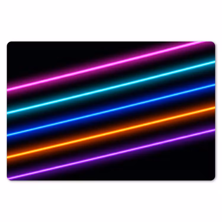 Esthetiek - Retro - Neon Placemat vinyl groot -zzsfeer1_Kitchenyeah-website