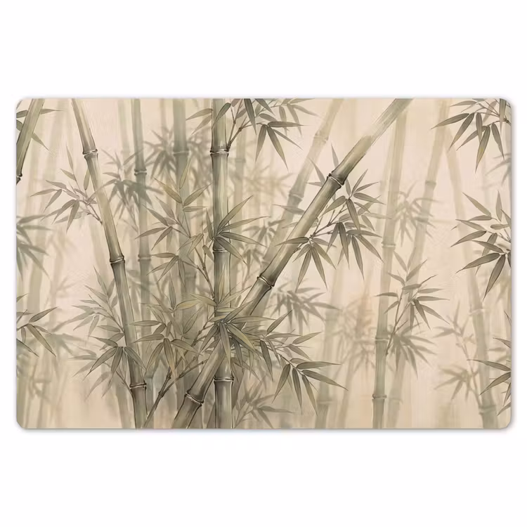 Bamboe - Bladeren - Aziatisch - Groen - Natuur Placemat vinyl groot -zzsfeer1_Kitchenyeah-website