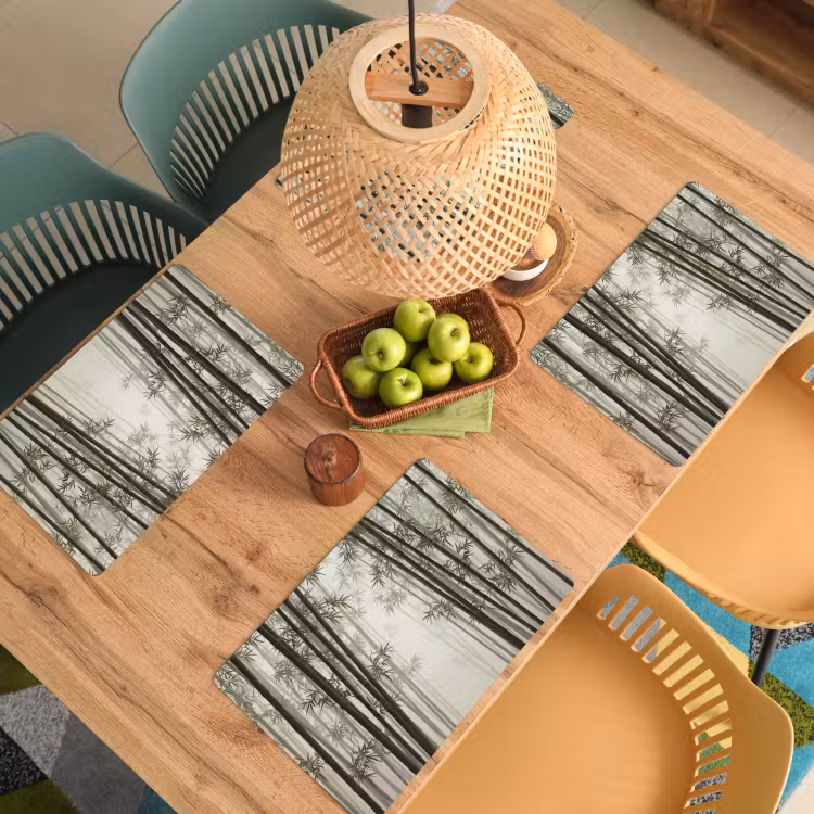 Bamboe - Bos - Mist - Natuur Placemat vinyl groot -zzsfeer5_Kitchenyeah-website