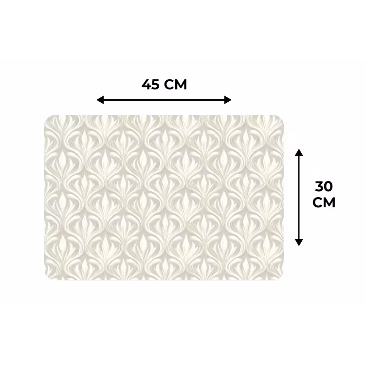 Barok - Patroon - Beige Placemat vinyl groot 368 -specs