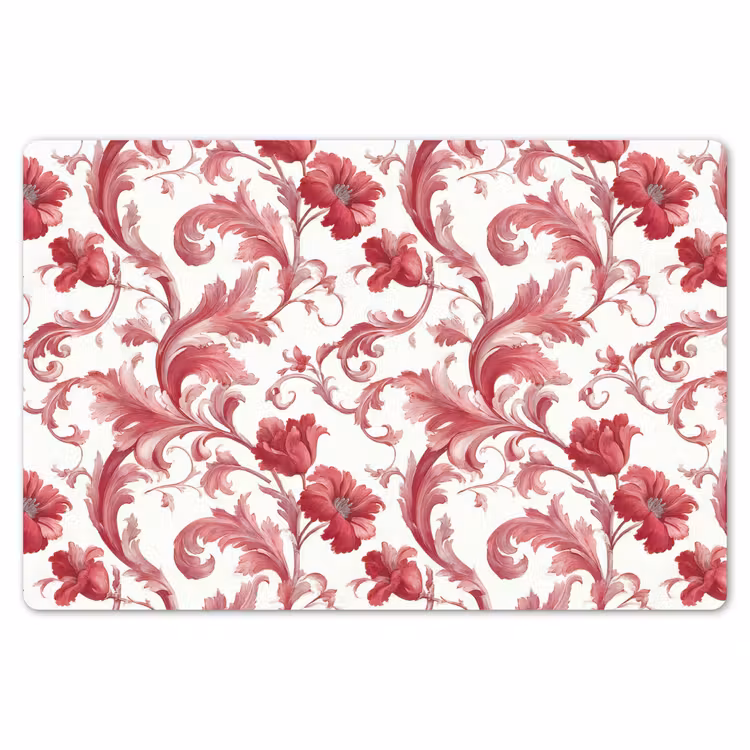 Barok - Patroon - Rood Placemat vinyl groot 368 -zzsfeer1_Kitchenyeah-website