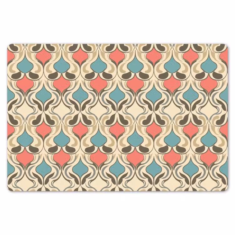 Barok - Retro - Kleurrijk Placemat vinyl groot 368 -zzsfeer1_Kitchenyeah-website