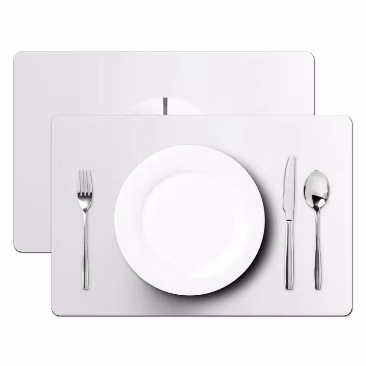 Basketbal - Wit - Schaduw - Lijnen Placemat vinyl groot -zzsfeer2_Kitchenyeah-website