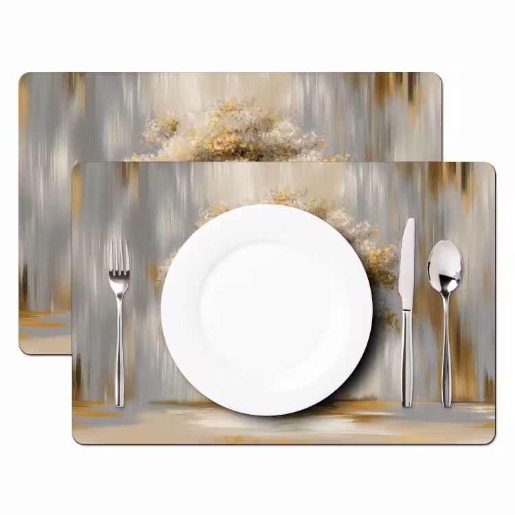 Boom - Bladeren - Abstract - Wit Placemat vinyl groot -zzsfeer2_Kitchenyeah-website