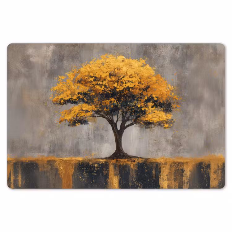 Boom - Bladeren - Goud - Abstract Placemat vinyl groot -zzsfeer1_Kitchenyeah-website