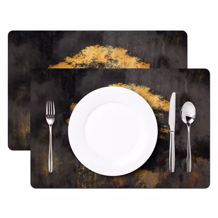 Boom - Schilderij - Goud - Abstract Placemat vinyl groot -zzsfeer2_Kitchenyeah-website