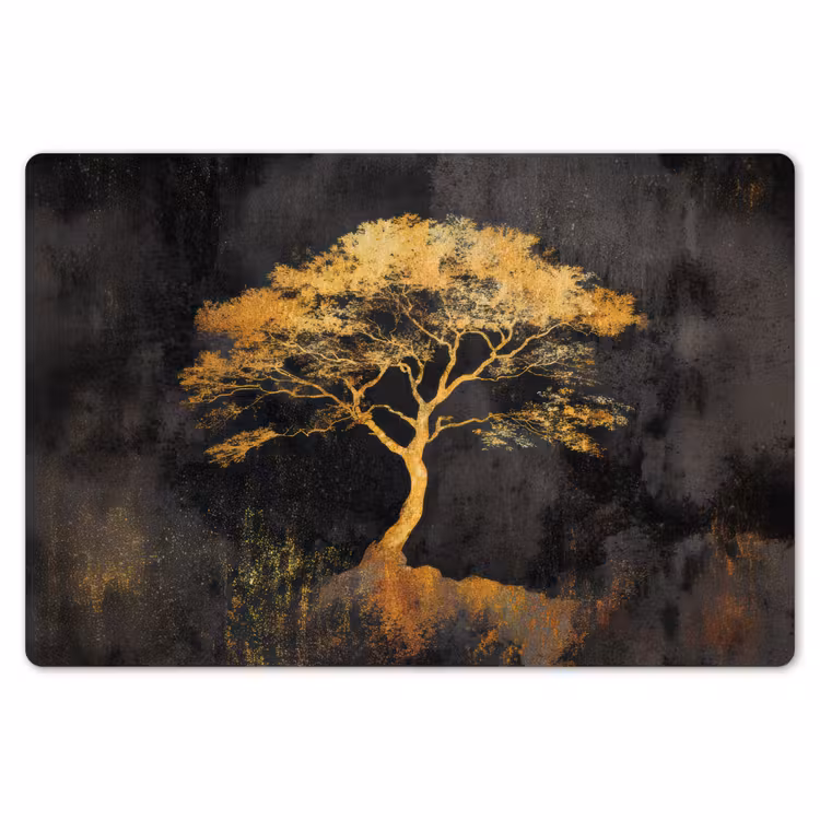Boom - Schilderij - Goud - Abstract Placemat vinyl groot -zzsfeer1_Kitchenyeah-website