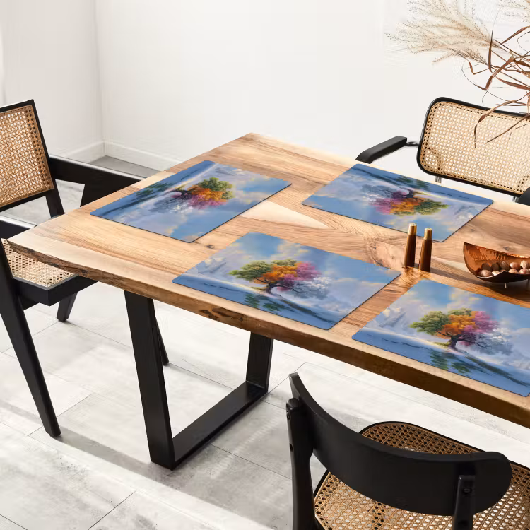 Boom - Seizoenen - Winter - Landschap Placemat vinyl groot -zzsfeer4_Kitchenyeah-website