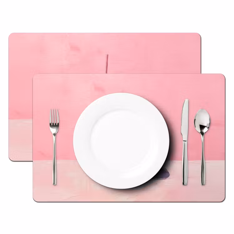 Beker - Rietje - Minimalistisch - Groen Placemat vinyl groot -zzsfeer2_Kitchenyeah-website