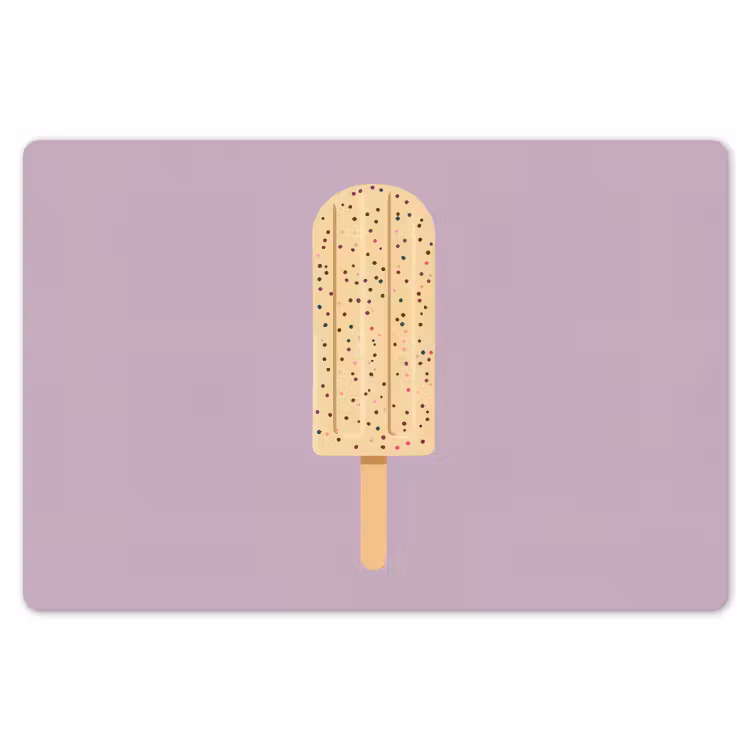 Beige - Ijsje - Spikkels Placemat vinyl groot -zzsfeer1_Kitchenyeah-website