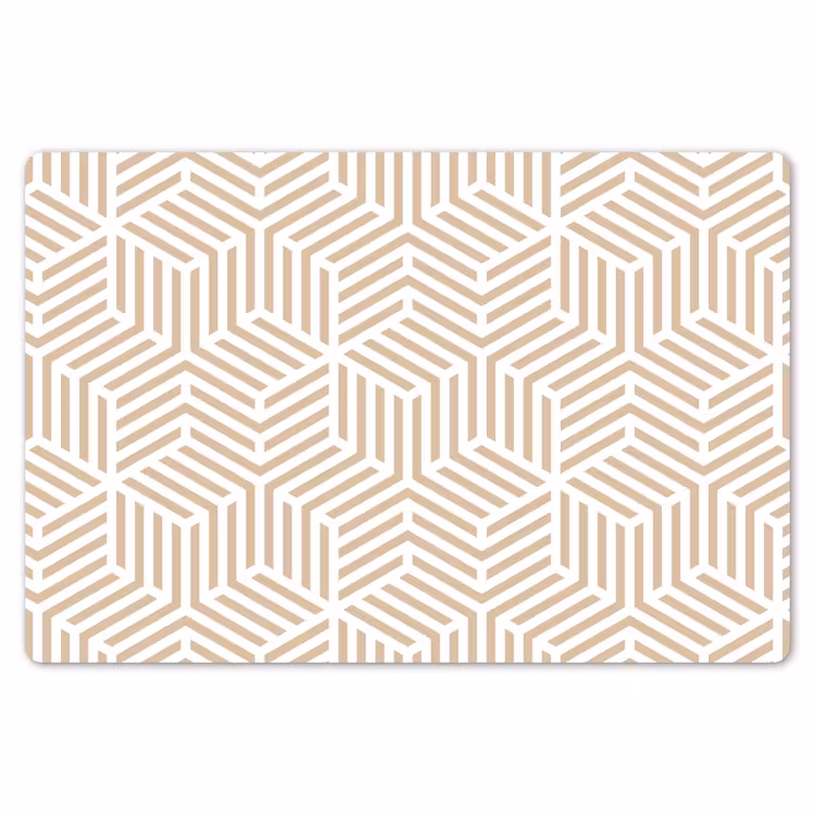 Beige - Geometrie - Patronen - Abstract Placemat vinyl groot 368 -zzsfeer1_Kitchenyeah-website