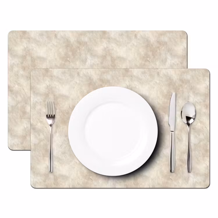 Beige - Reliëfstructuur - Natuursteen Placemat vinyl groot 368 -zzsfeer2_Kitchenyeah-website