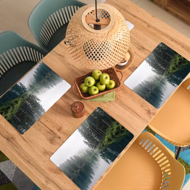 Bergen - Meer - Bos Placemat vinyl groot -zzsfeer5_Kitchenyeah-website