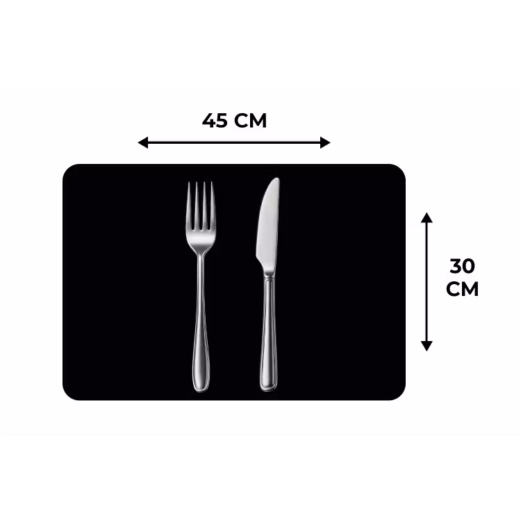 Bestek - Klassiek - Elegant Placemat vinyl groot -specs