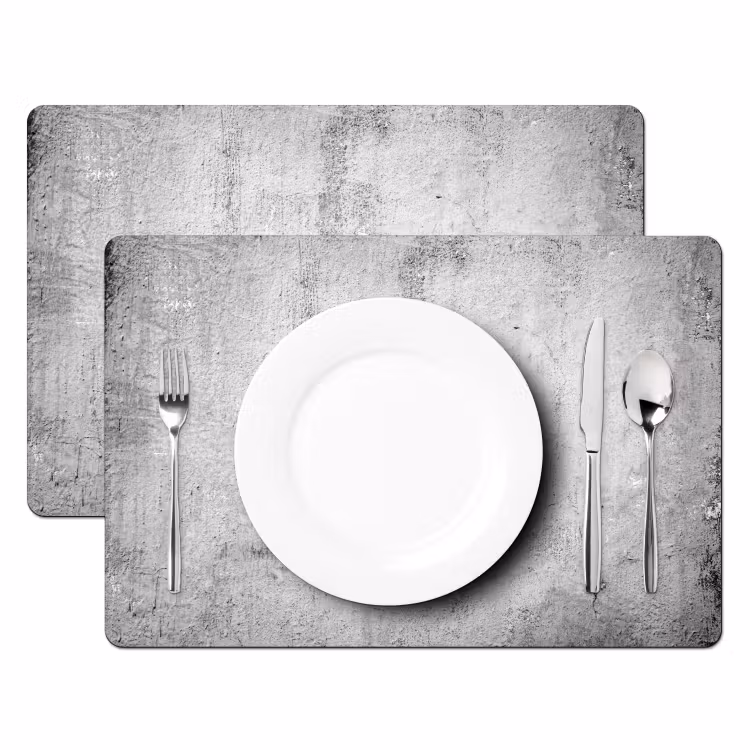 Beton - Grijs - Patroon - Vintage - Industrieel Placemat vinyl groot -zzsfeer2_Kitchenyeah-website