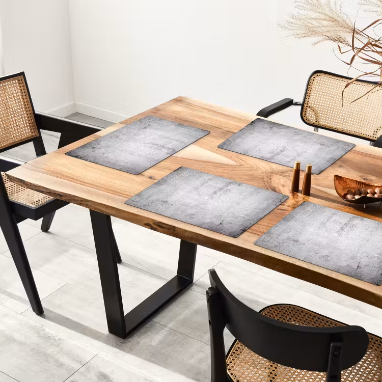 Beton - Grijs - Patroon - Vintage - Industrieel Placemat vinyl groot -zzsfeer4_Kitchenyeah-website