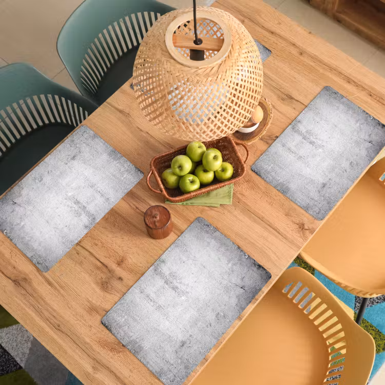 Beton - Grijs - Patroon - Vintage - Industrieel Placemat vinyl groot -zzsfeer5_Kitchenyeah-website