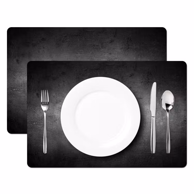 Beton - Grijs - Retro - Cement - Textuur Placemat vinyl groot -zzsfeer2_Kitchenyeah-website