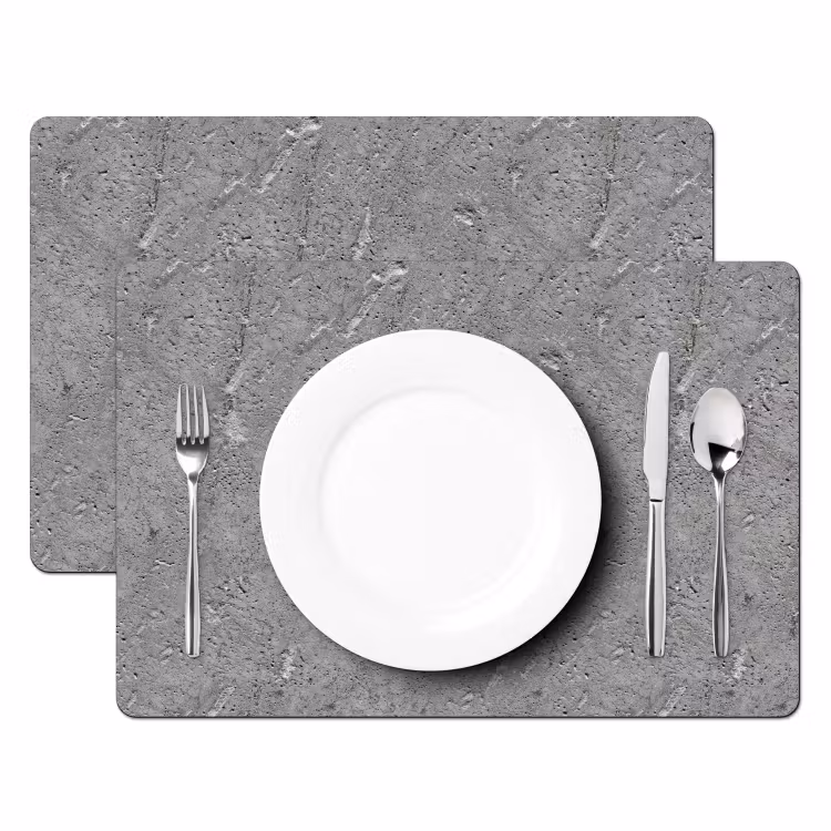 Beton - Patronen - Steen Placemat vinyl groot 368 -zzsfeer2_Kitchenyeah-website