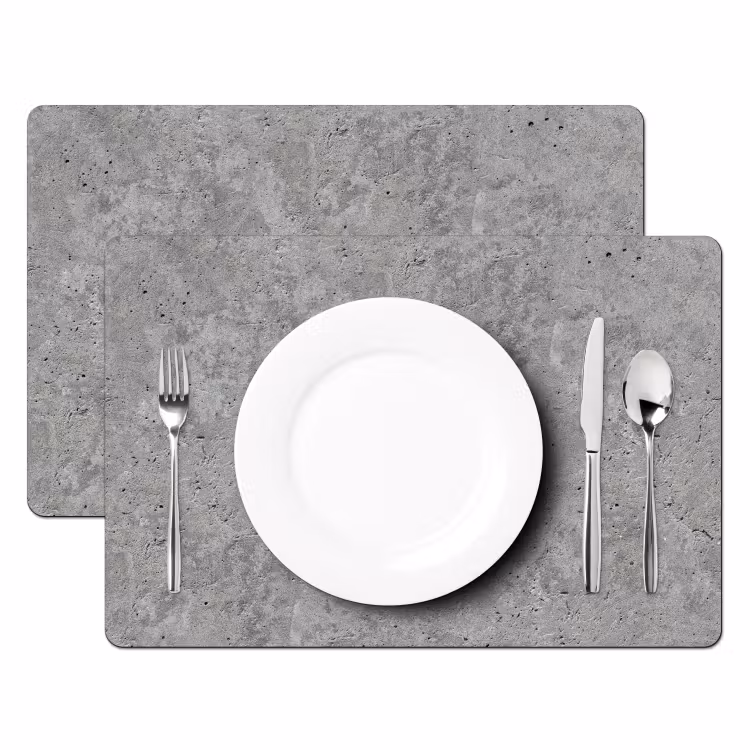 Beton - Leisteen - Grijs - Betonstructuur Placemat vinyl groot -zzsfeer2_Kitchenyeah-website