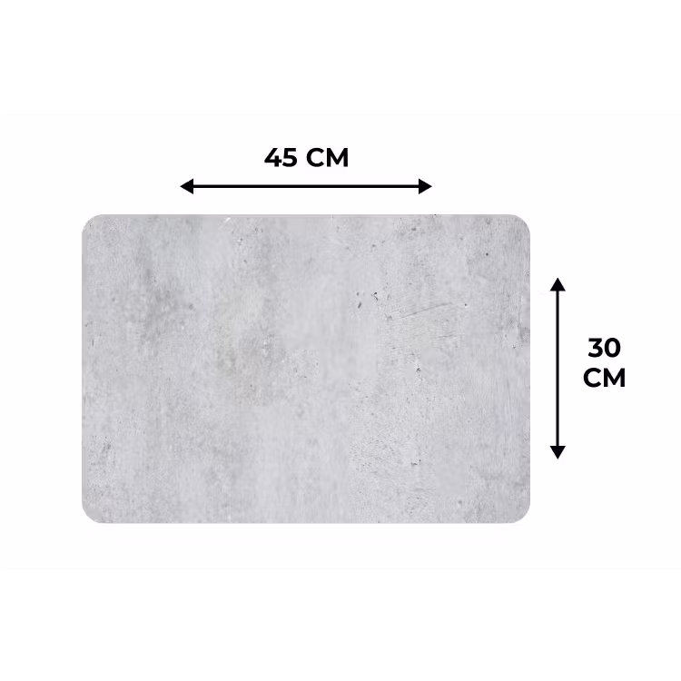 Beton - Textuur - Achtergrond - Grijs - Industrieel Placemat vinyl groot -specs