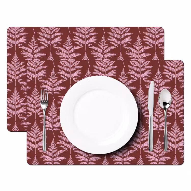 Blad - Patroon - Paars Placemat vinyl groot 368 -zzsfeer2_Kitchenyeah-website