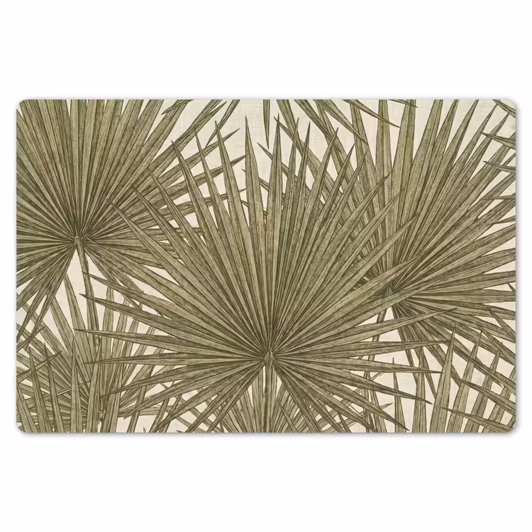Blad - Tropisch - Patroon - Natuur - Groen Placemat vinyl groot -zzsfeer1_Kitchenyeah-website