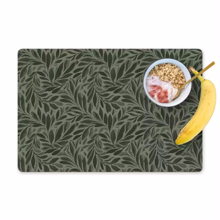 Bladeren - Organisch - Groen Placemat vinyl groot 368 -zzzproduct_Kitchenyeah-website