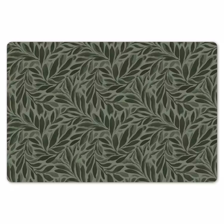 Bladeren - Organisch - Groen Placemat vinyl groot 368 -zzsfeer1_Kitchenyeah-website