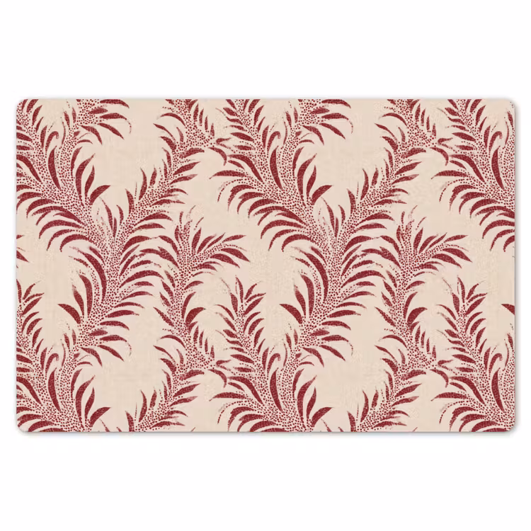Bladeren - Linnen - Rood Placemat vinyl groot 368 -zzsfeer1_Kitchenyeah-website