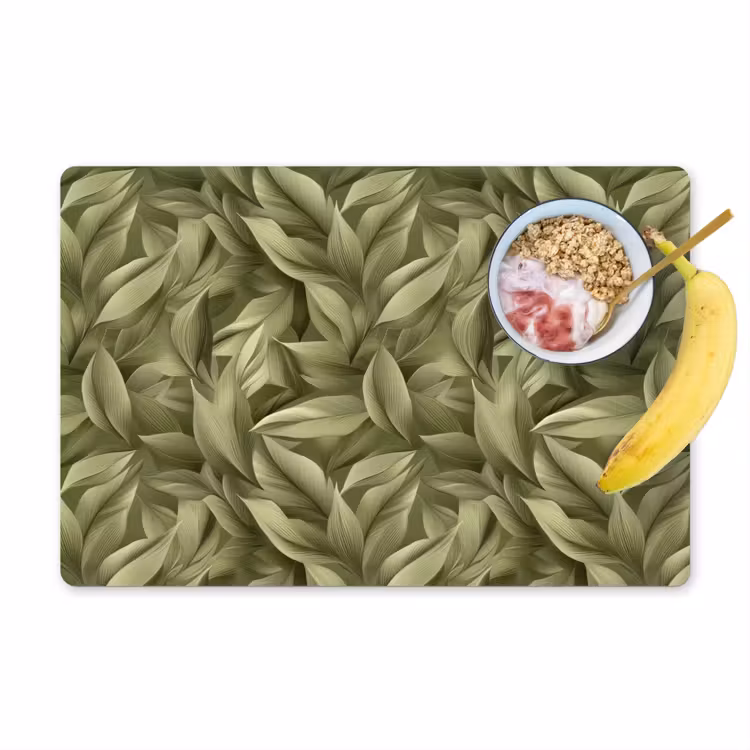 Bladeren - Modern - Groen Placemat vinyl groot 368 -zzzproduct_Kitchenyeah-website