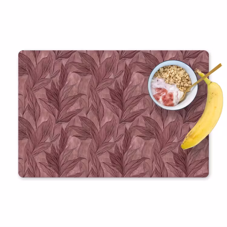 Bladeren - Patroon - Paars Placemat vinyl groot 368 -zzzproduct_Kitchenyeah-website