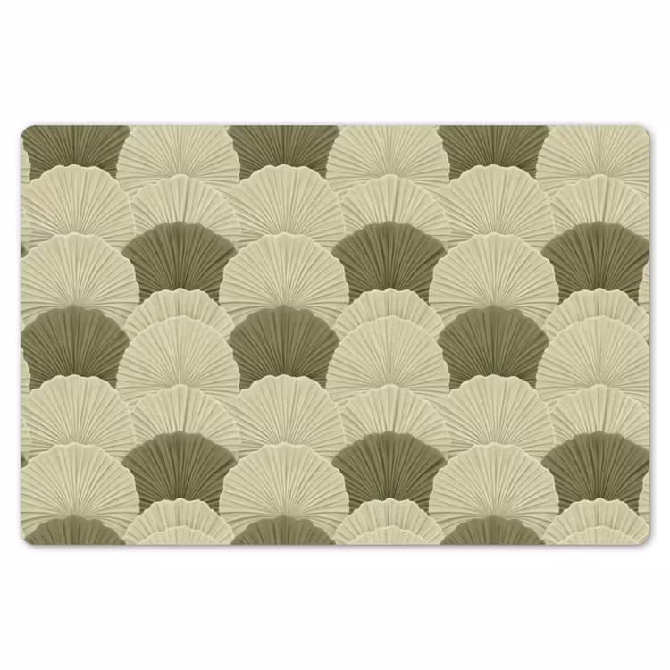 Bladeren - Structuur - Groen Placemat vinyl groot 368 -zzsfeer1_Kitchenyeah-website
