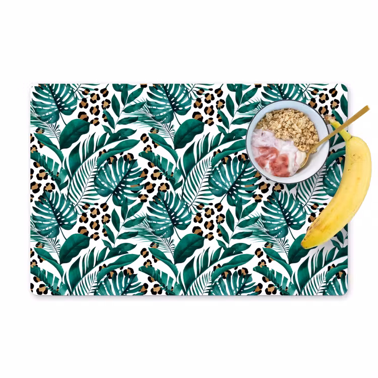 Bladeren - Tropisch - Jungle Placemat vinyl groot -zzzproduct_Kitchenyeah-website