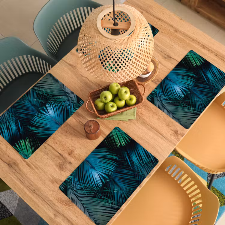 Bladeren - Tropisch - Jungle Placemat vinyl groot -zzsfeer5_Kitchenyeah-website
