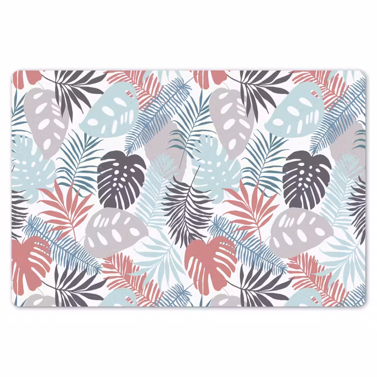 Bladeren - Tropical - Pastel - Jungle Placemat vinyl groot -zzsfeer1_Kitchenyeah-website