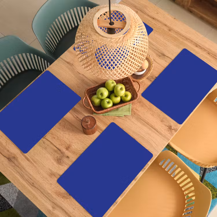Blauw - Effen kleur - Donkerblauw Placemat vinyl groot 368 -zzsfeer5_Kitchenyeah-website