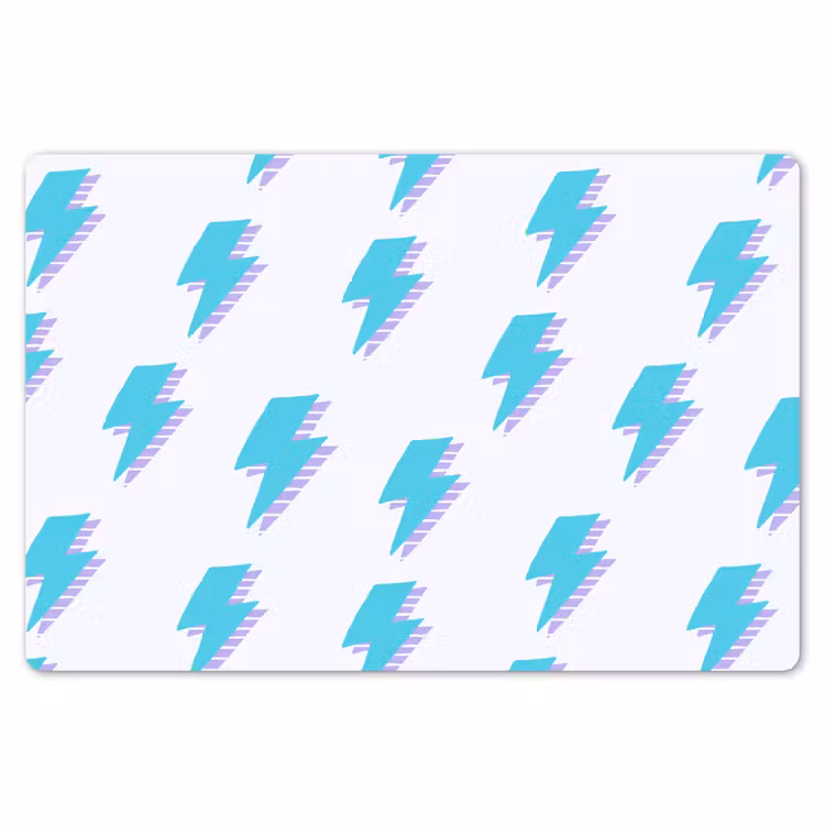 Blauw - Paars - Bliksem Placemat vinyl groot 368 -zzsfeer1_Kitchenyeah-website